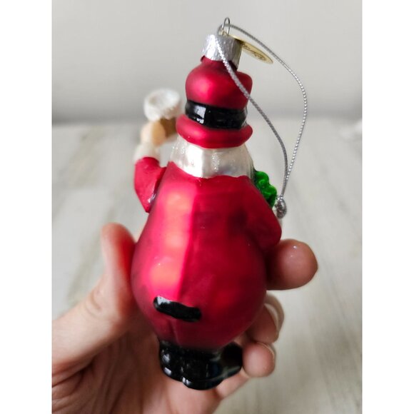 Scf Cannon falls Santa beer glass ornament leprechaun three-leaf clover St Patri - Picture 4 of 7